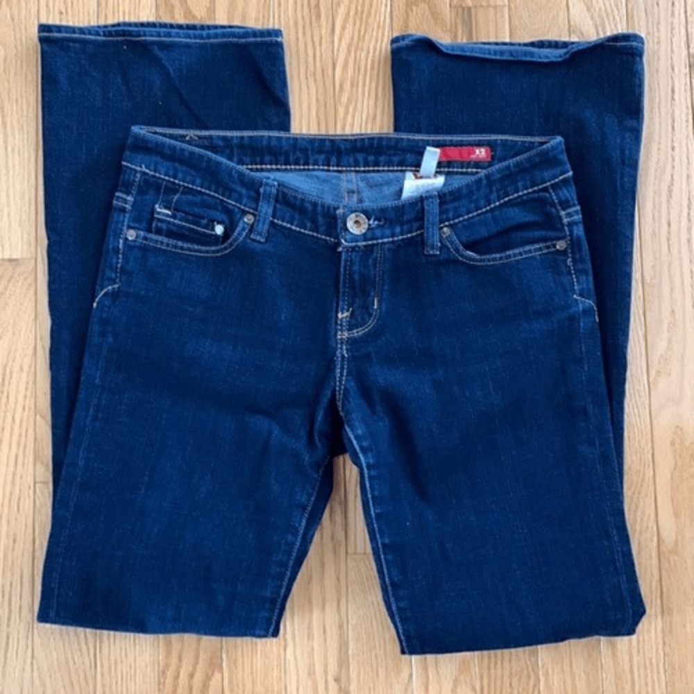 X2‎ Boot Cut Dark wash Blue Jeans Size 8 flare